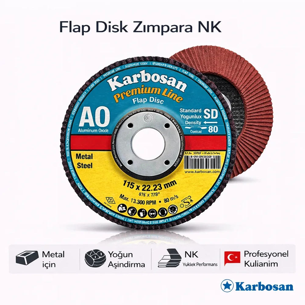 KARBOSAN FLAP DİSK ZIMPARA NK P80 982985