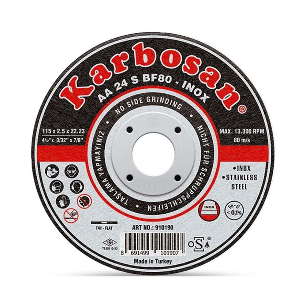 KARBOSAN KESME TAŞI 115*1.0MM İNOX/THİNLİNE 910380