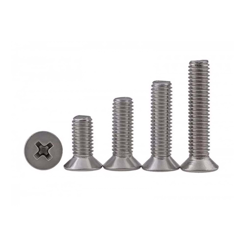 YHB VİDA BEYAZ M6*10 DIN965