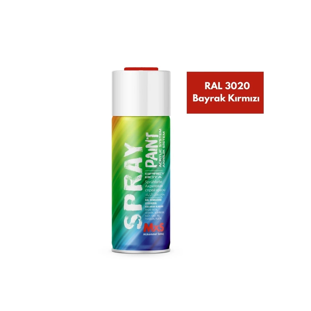 SPREY BOYA TRAFİK KIRMIZI RAL3020 400ML. MXS