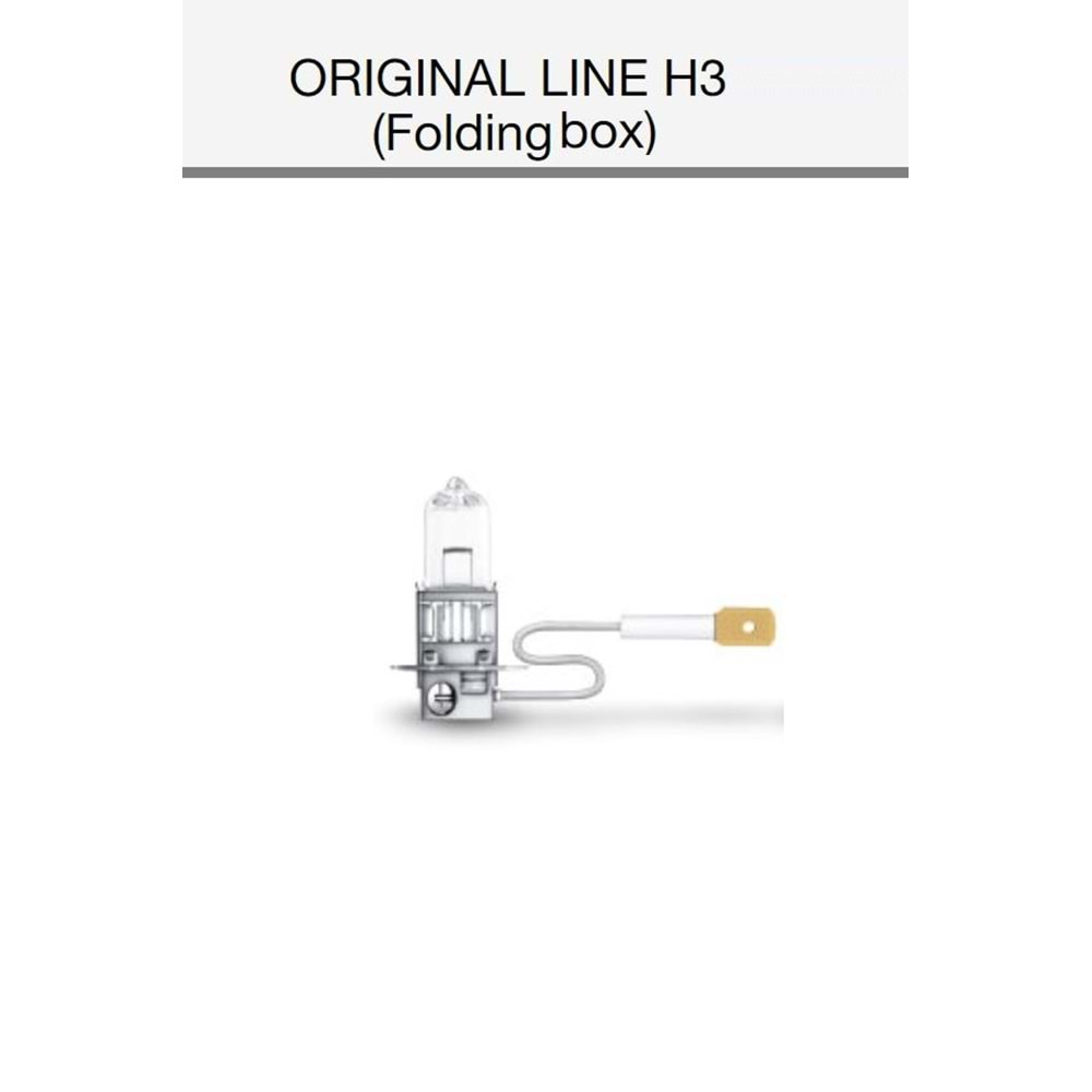 24V AMPUL H3 HALOJEN 70WATT 64156 OSRAM