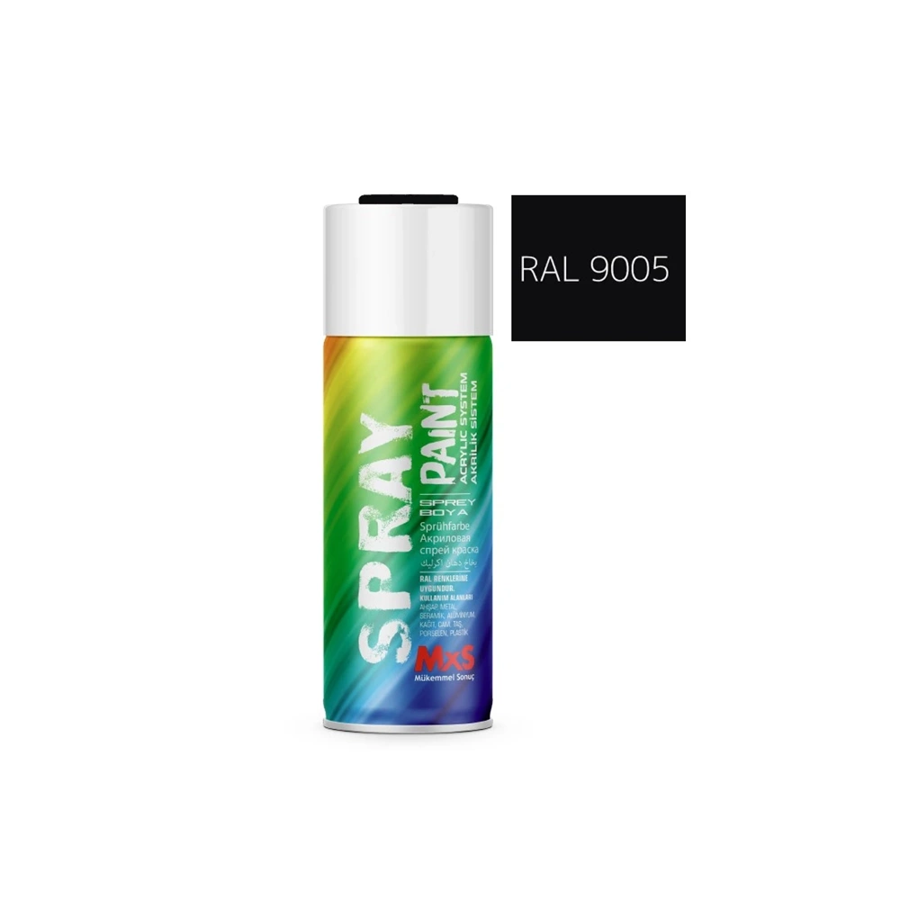 SPREY BOYA PARLAK SİYAH 9005 400ML. MXS
