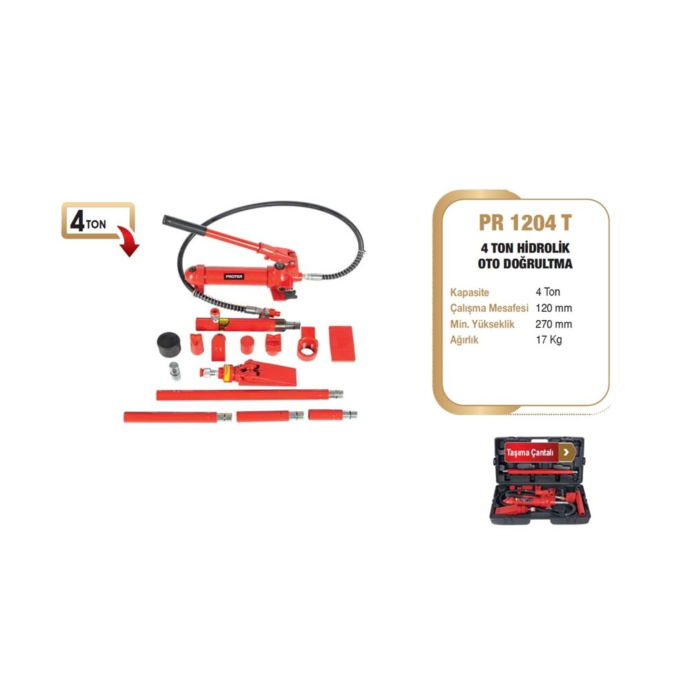 HİDROLİK OTO DOĞRULTMA TAKIMI 4 TON PR 1204 T