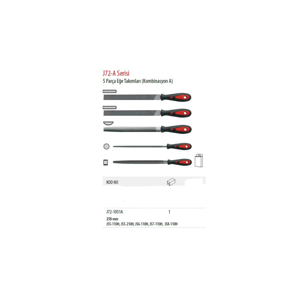 EĞE TAKIMI 5PRÇ. J72-1051A CF