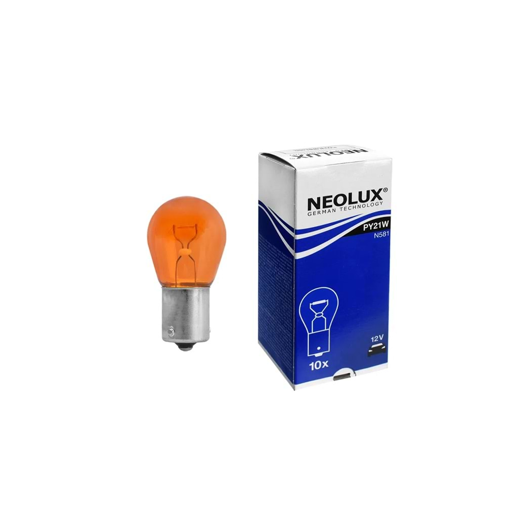 12V AMPUL 21WATT ÇAPRAZ TIRNAK TURUNCU N581 NEOLÜX