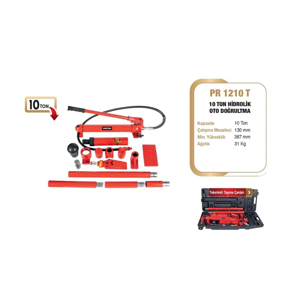 HİDROLİK OTO DOĞRULTMA TAKIMI 10 TON PR 1220 T