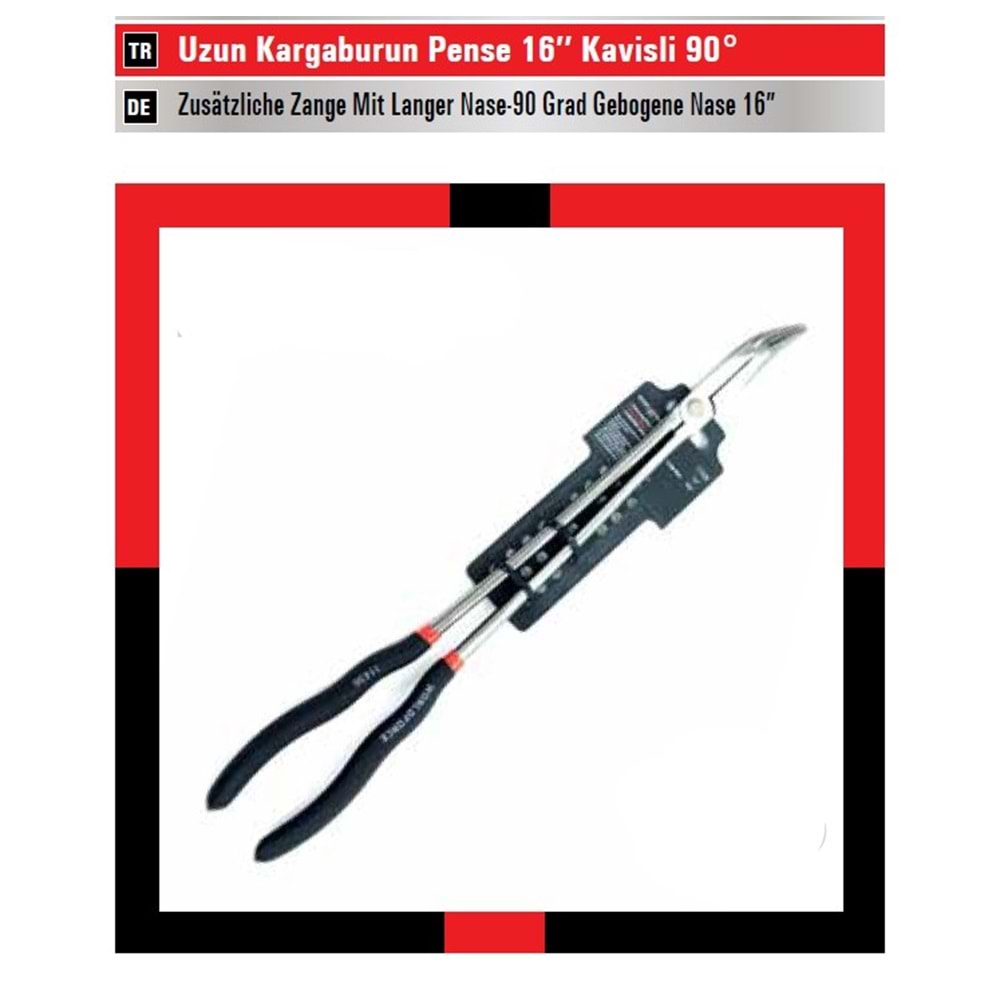 KARGABURUN EĞRİ ( 90 DERECE ) UZUN TİP 400MM 11436