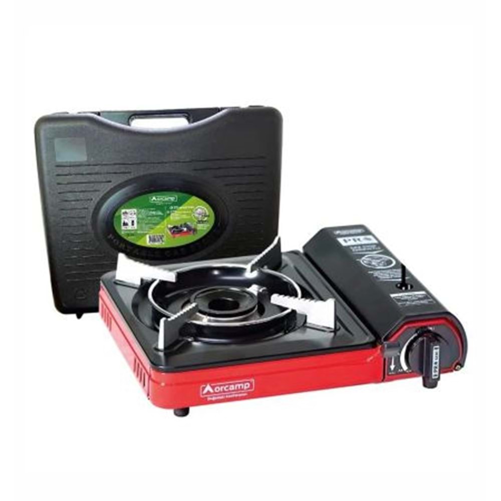 ORCAMP PORTATİF OCAK TEKLİ KIRMIZI