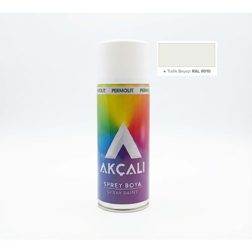 AKÇALI 9010 TRAFİK BEYAZ SPREY BOYA 400ML