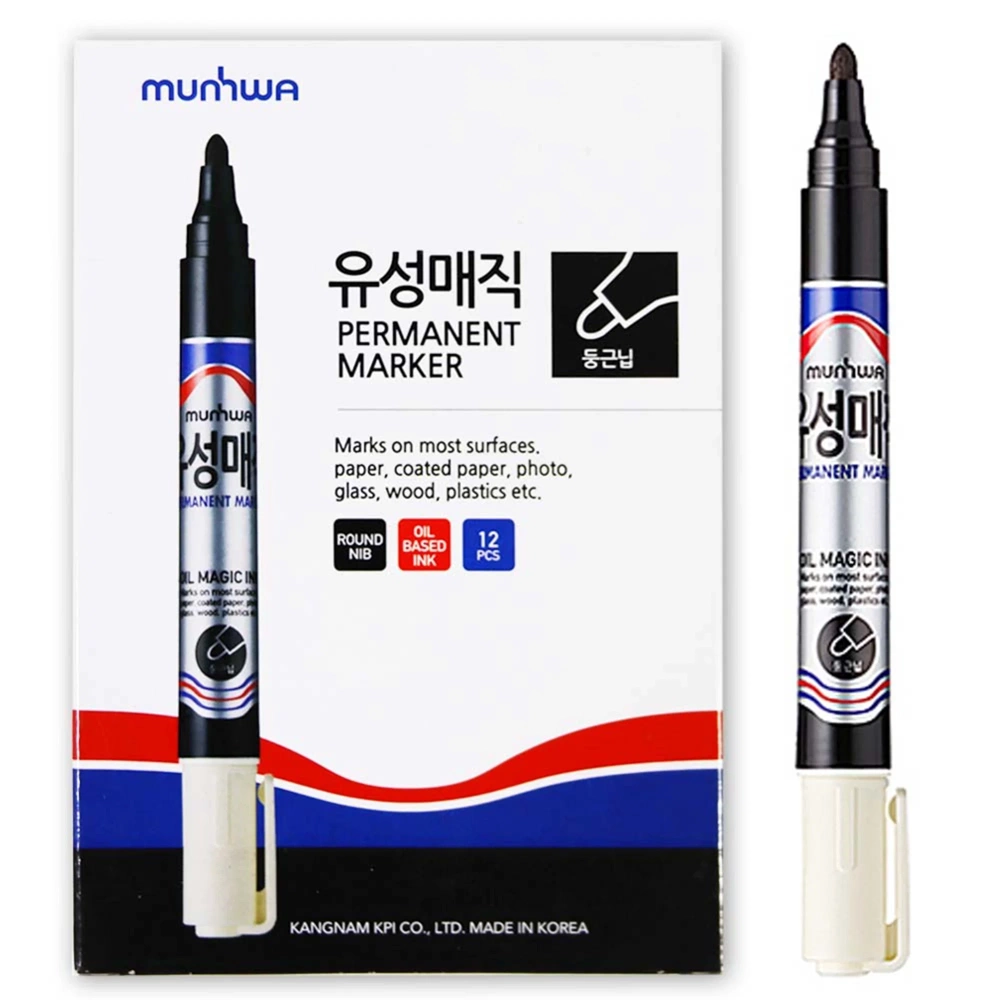 MUNHWA PERMANENT KOLİ KALEMİ SİYAH KK01