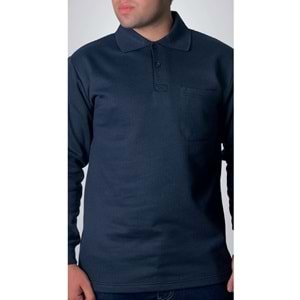 POLO YAKA UZUN KOL SWEAT LACİVERT XL