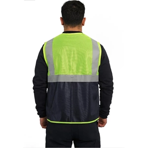 MÜHENDİS YELEK SARI-LACİVERT 3XL