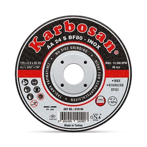 KARBOSAN KESME TAŞI 115*1.0MM İNOX/THİNLİNE 910380