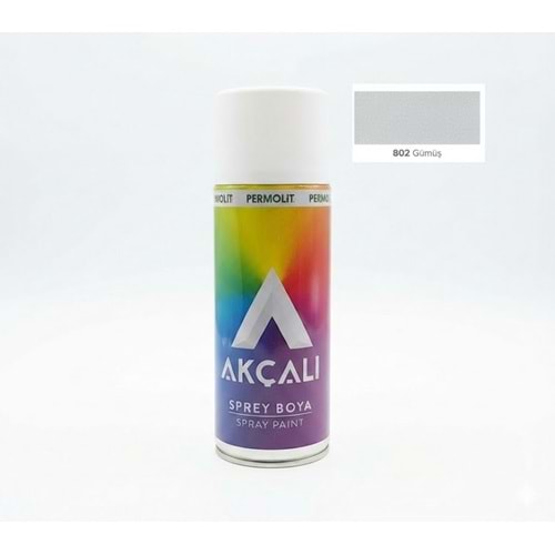 AKÇALI 802 SPREY BOYA GÜMÜŞ 400ML