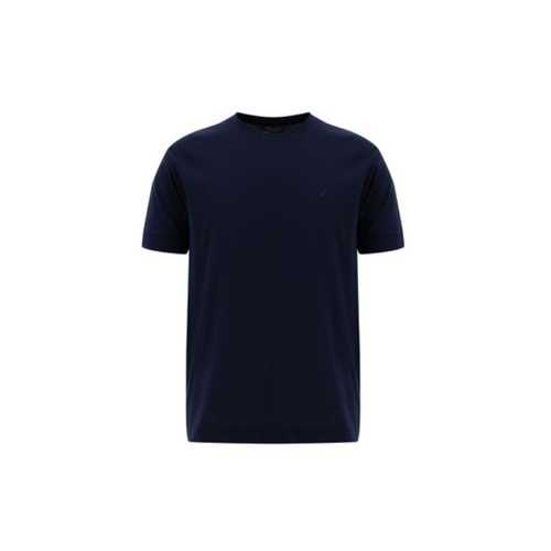 BİSİKLET YAKA TSHIRT LACİVERT BEDEN : M