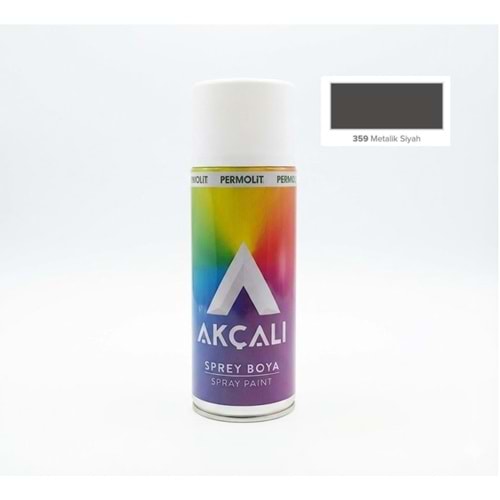AKÇALI 359 SPREY BOYA METALİK SİYAH 400ML