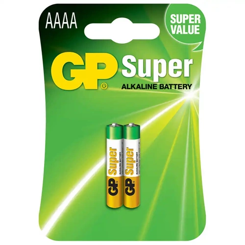GP PİL SÜPER ALKALİN 25A 1.5V LR61 AAAA 2 Lİ
