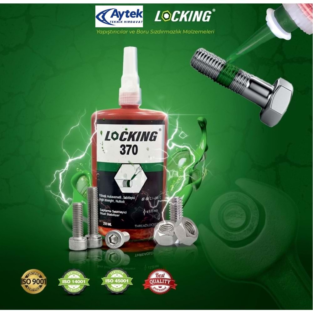 LOCKİNG 370 / 50ML CİVATA SABİTLEYİCİ YÜKSEK DERECE