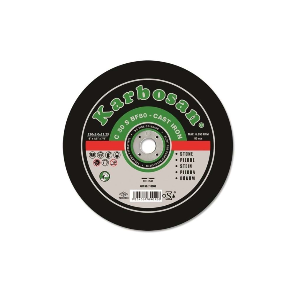 KARBOSAN KESME TAŞI 230*3*22 SC 10300