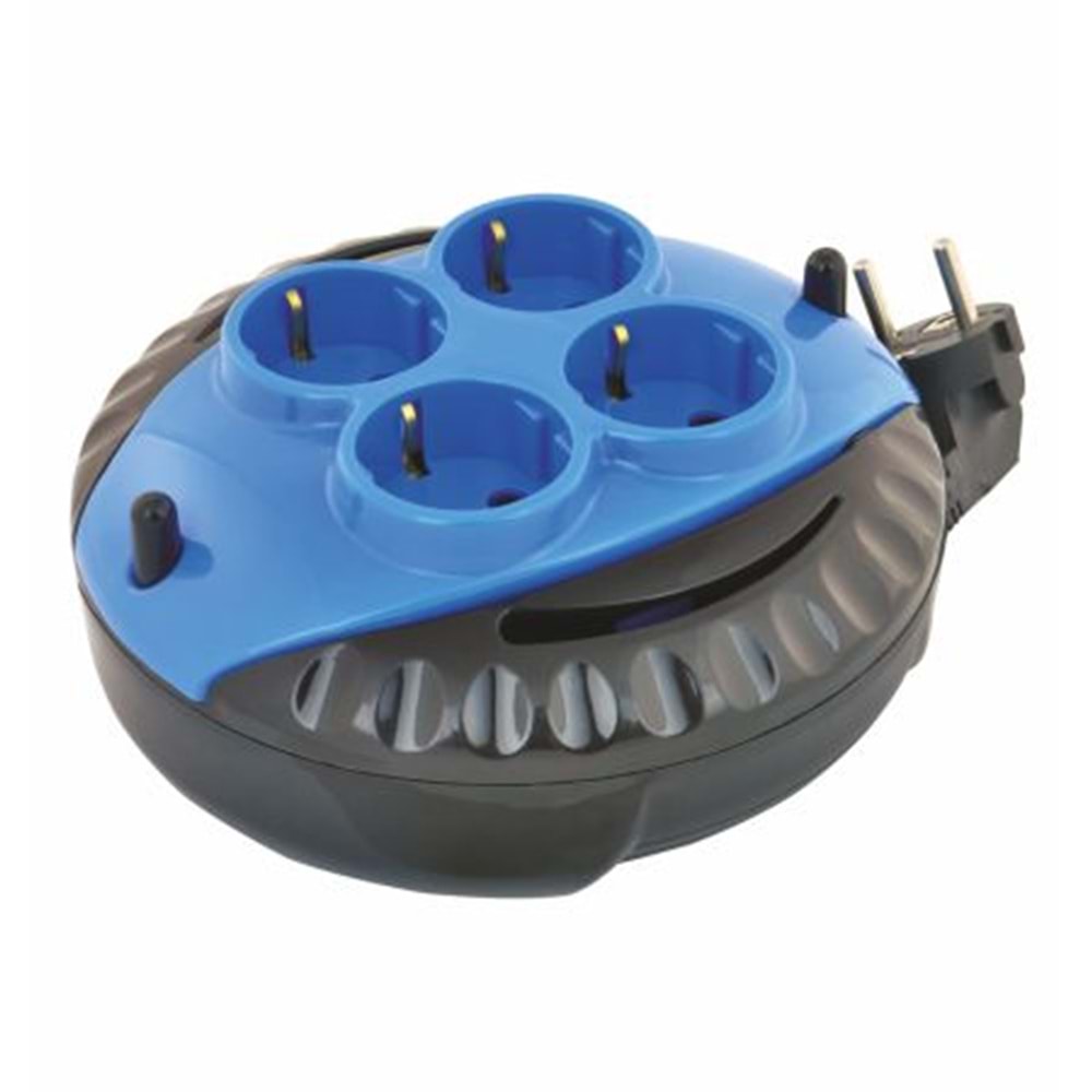MİNİ MAKARALI ELEKTRİK KABLO 4 LÜ PRİZ 3*1.5 5 METRE 505401