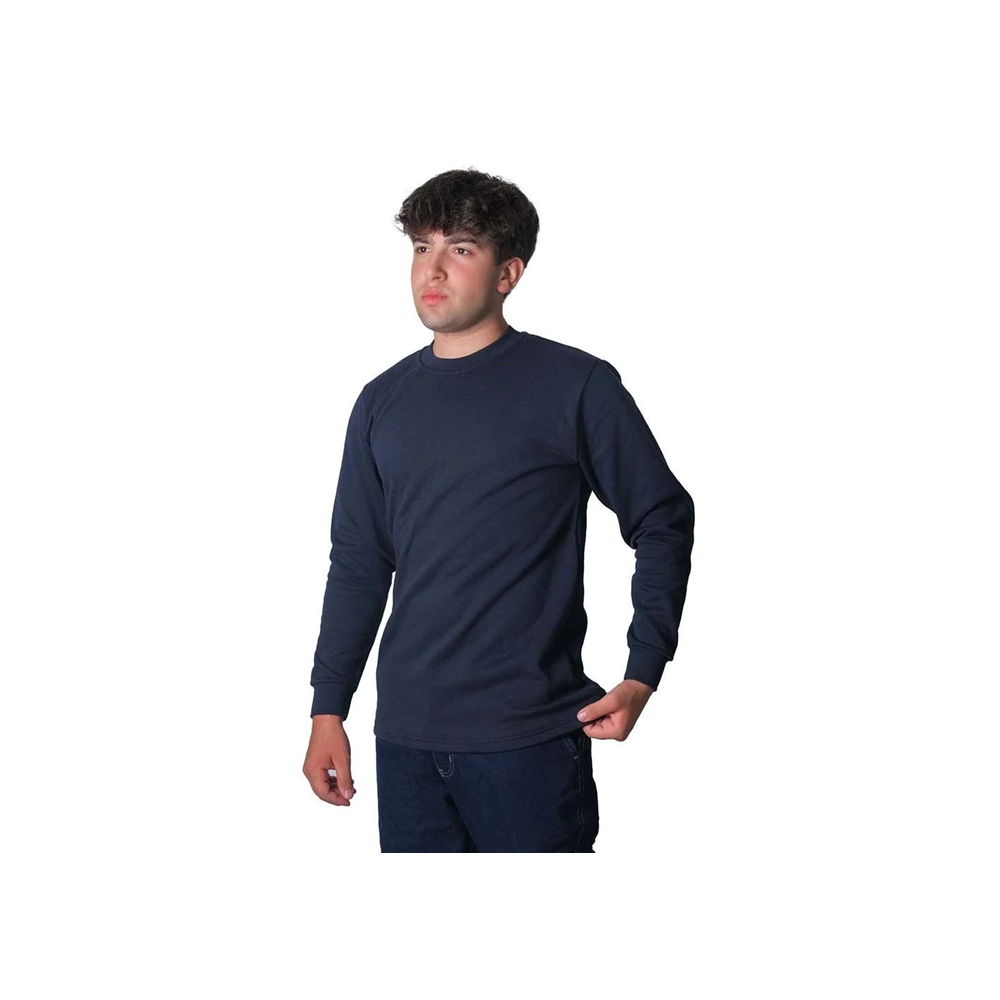 0 YAKA LACİVERT SWEAT 2 İPLİK BEDEN : 3XL
