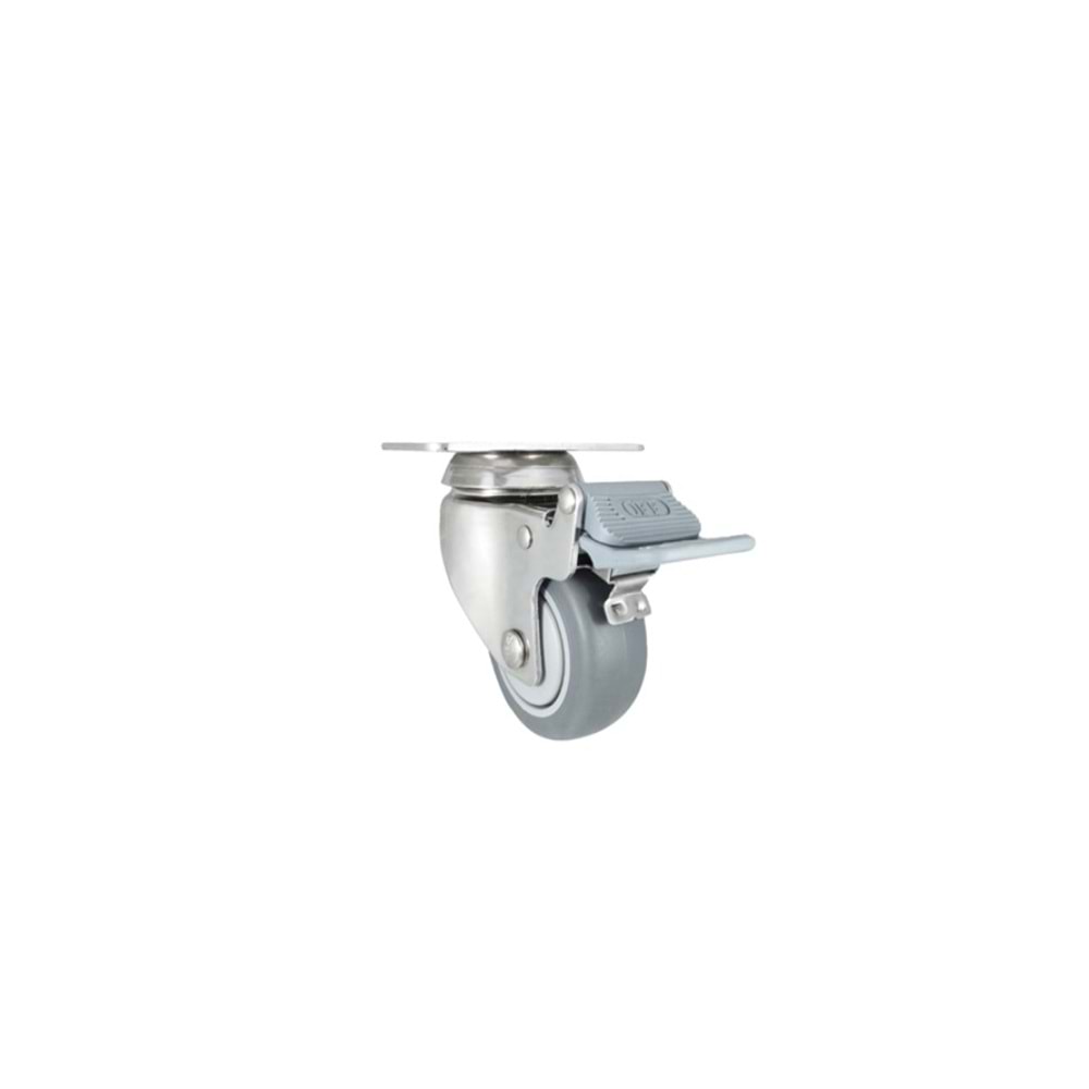 MOBİLYA TEKERİ DÖNERLİ FRENLİ GRİ 50*20MM