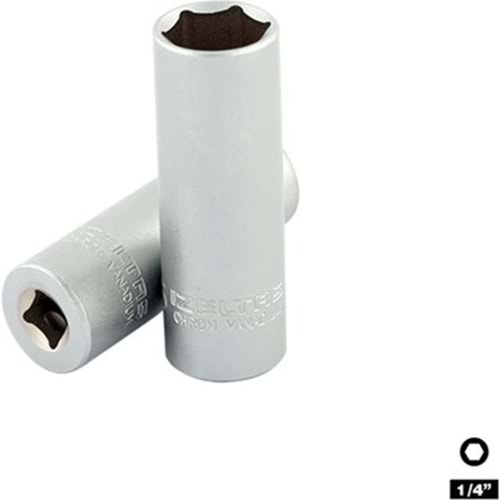 1/4'' LOKMA ANAHTAR 6-KÖŞE UZUN 12MM 1107064012 İZELTAŞ