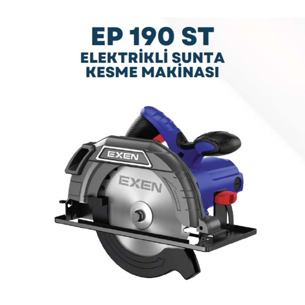 EXEN ELEKTRİKLİ SUNTA KESME MAKİNASI 190MM 1400 WATT EP 190 ST