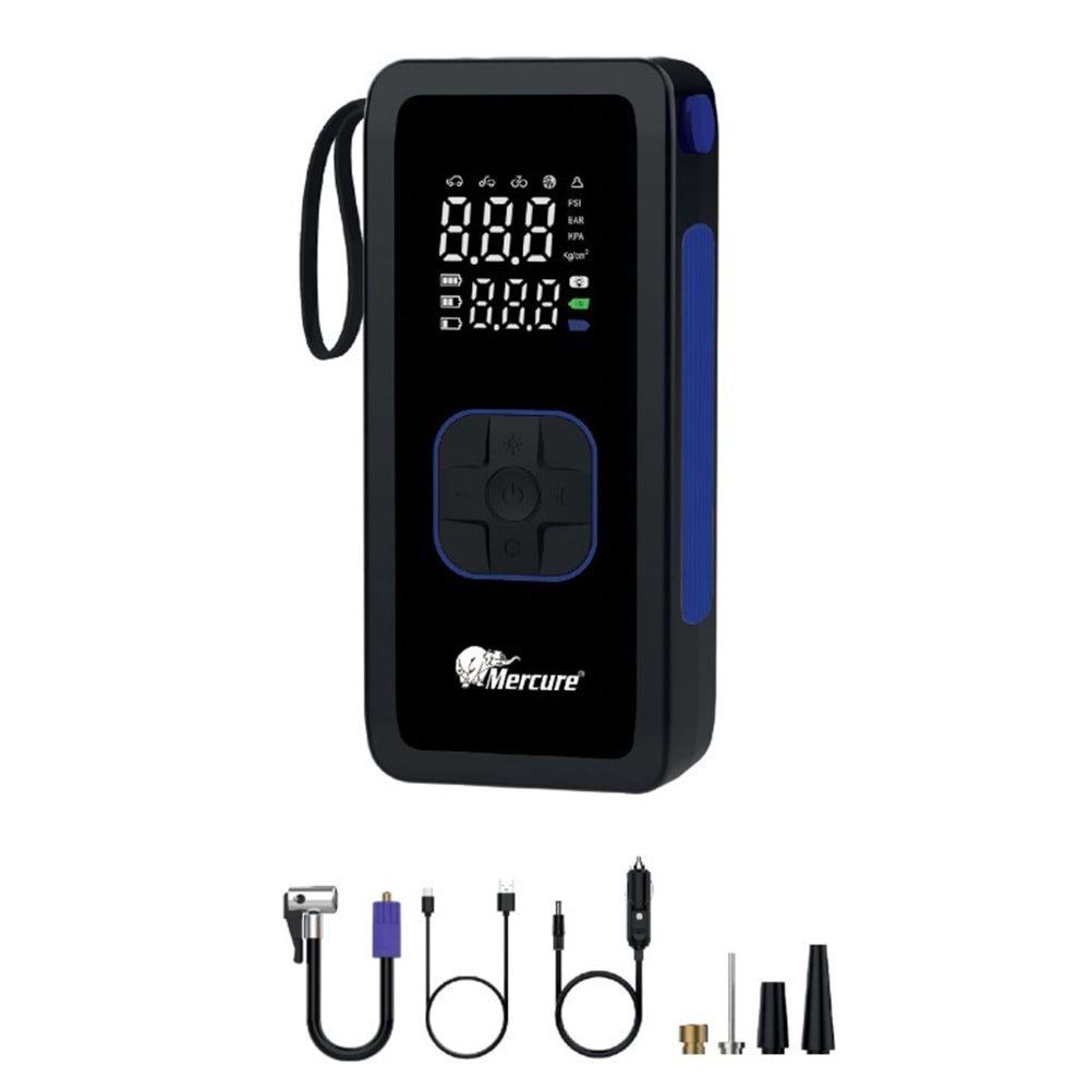 MERCURE LASTİK ŞİŞİRME ŞARJLI KABLOLU HAVA TAHLİYELİ MC-5649