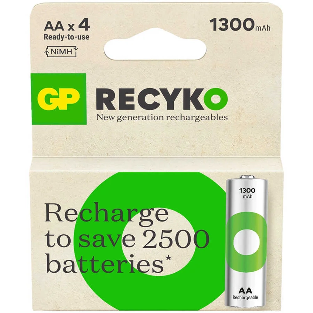 GP ŞARJ EDİLEBİLİR KALEM PİL 1300mAH AA 4LÜ